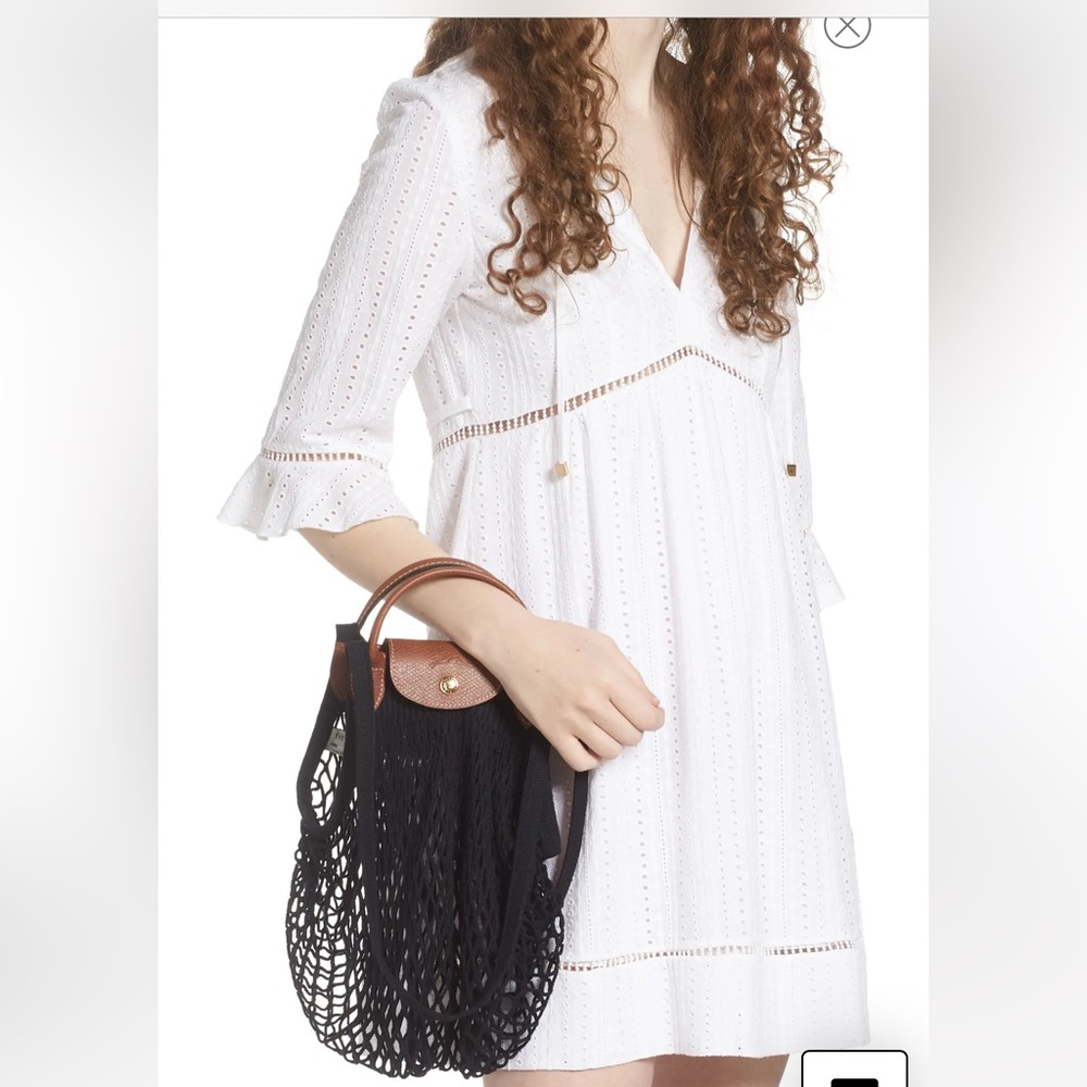 Longchamp Le Pilage Filet Knit Shoulder Bag